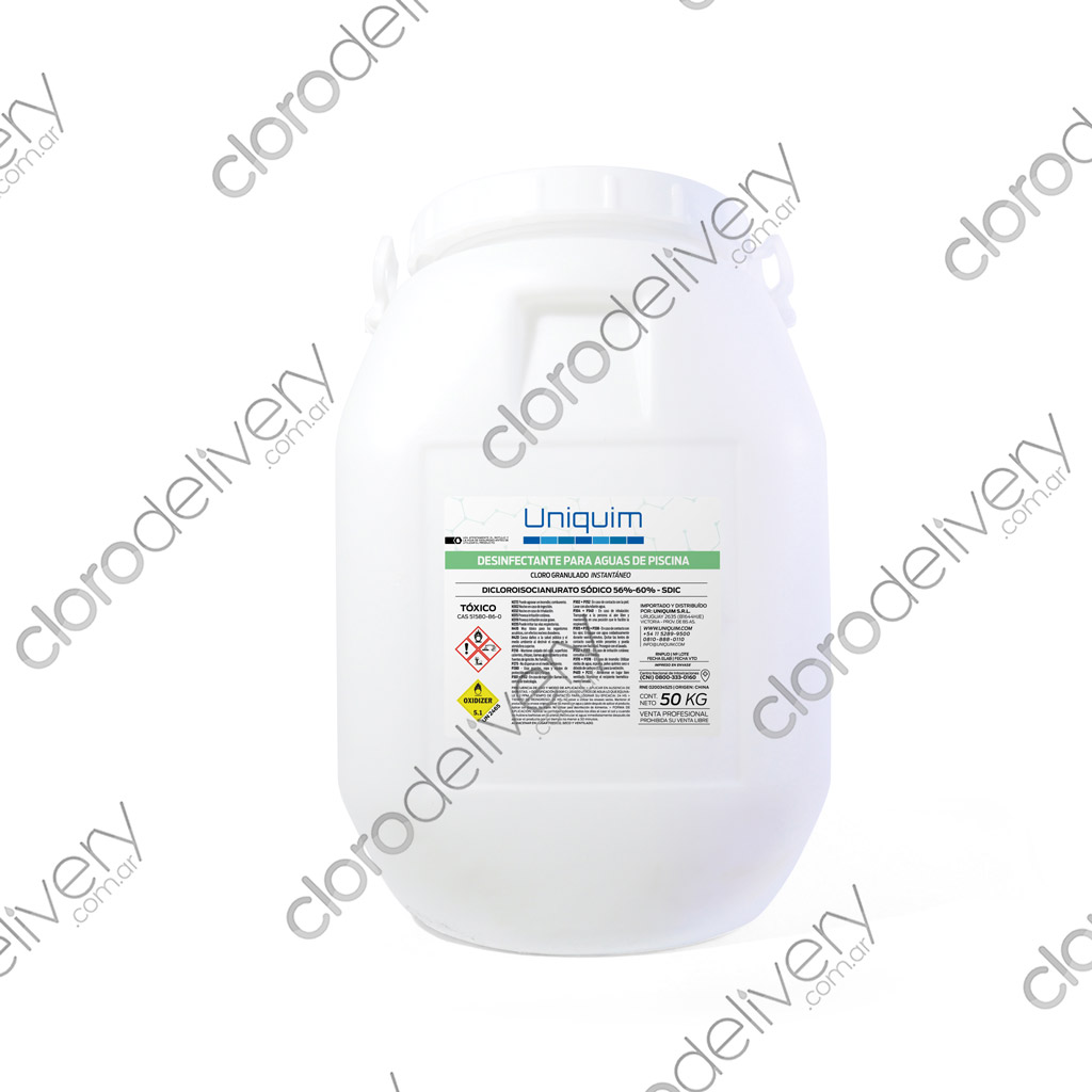 Cloro Granulado Instantáneo 45 Kg en bolsas de 1 Kg